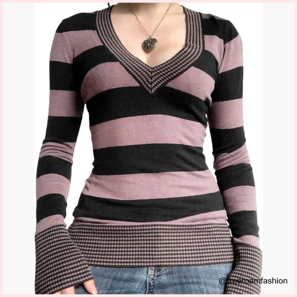 Long Sleeve Mesh Top Mock Neck Fitted Polyester Spandex Y2K Grunge